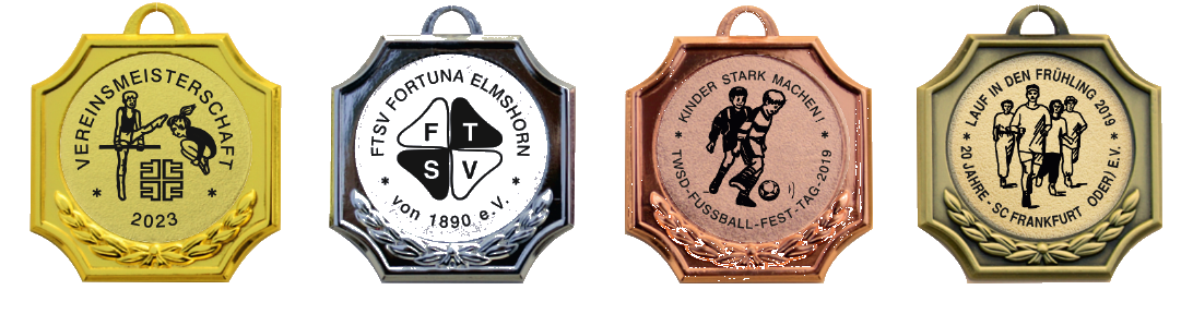 Medaille m515 in vier Siegerfarben