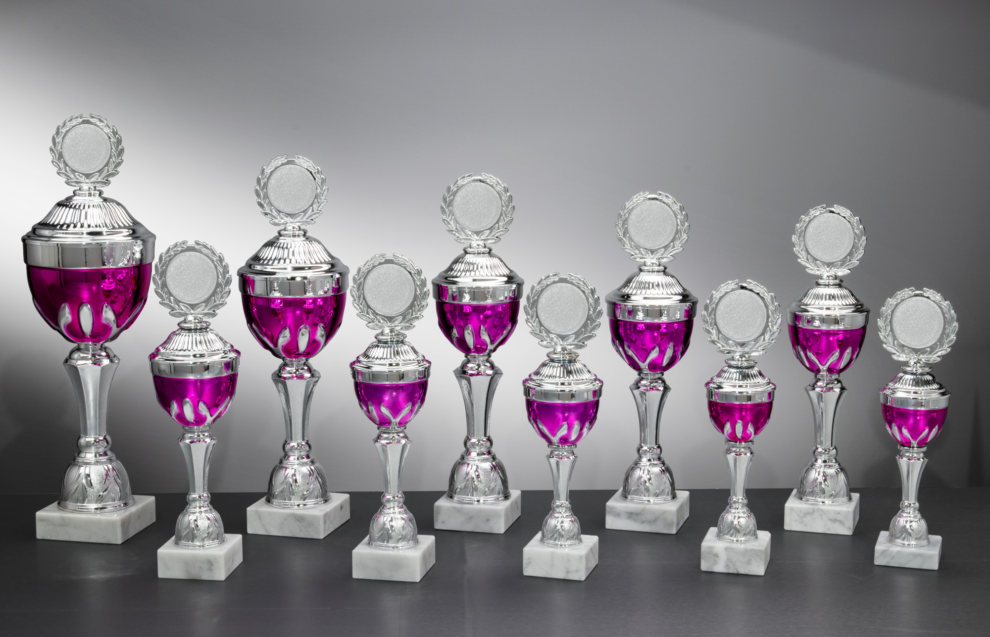 Wellenschliff Glastrophäen