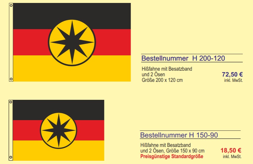 Hißfahnen Querformat