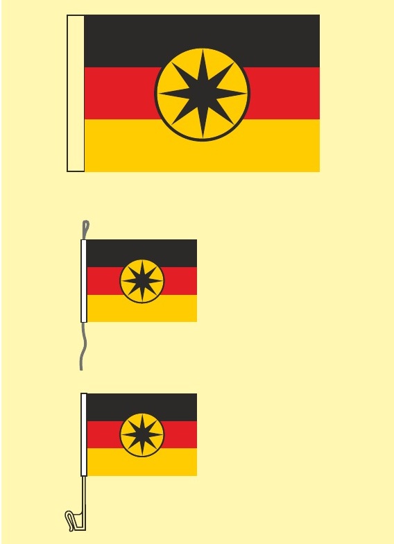 Schwingfahne, Bootsfahne, Carflag